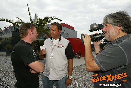 Jos Verstappen met Jack Plooij en Bert Devies